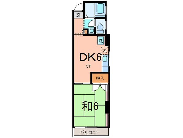 マンション渡辺の物件間取画像